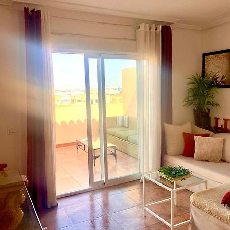 Atico Deluxe Entre Centro Y Playa Salinas Con Terraza, Wifi, Piscina Climatizada, Gym, Sauna Y Garaje -Smart Tv Roquetas de Mar Luaran gambar